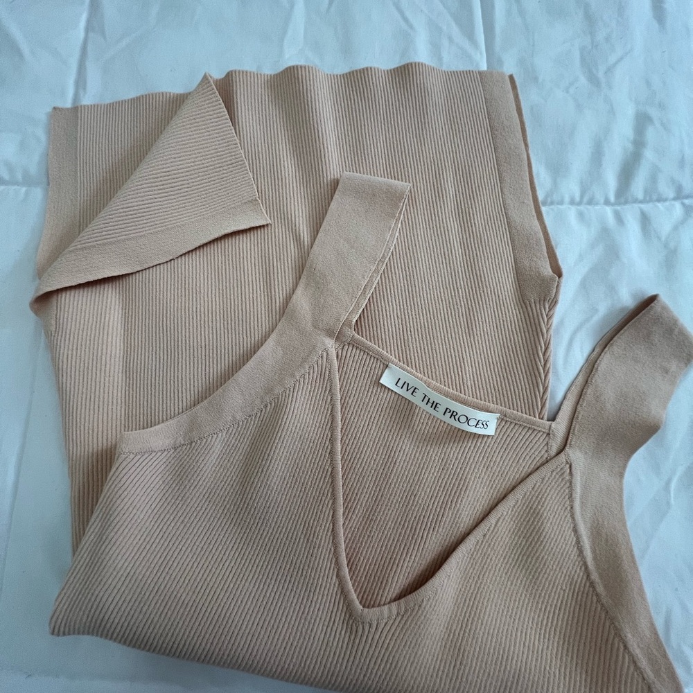 Live The Process Pink Ribbed Knit Tank - Picture 4 of 9